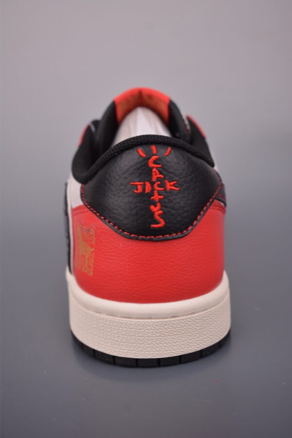 sy_no_C8B86E2EE64B4B5B079E42F4D781E6FF_3 Travis Scott x Air Jordan 1 Low “Year of the Horse” Custom – Red / Sail / Black / Gold