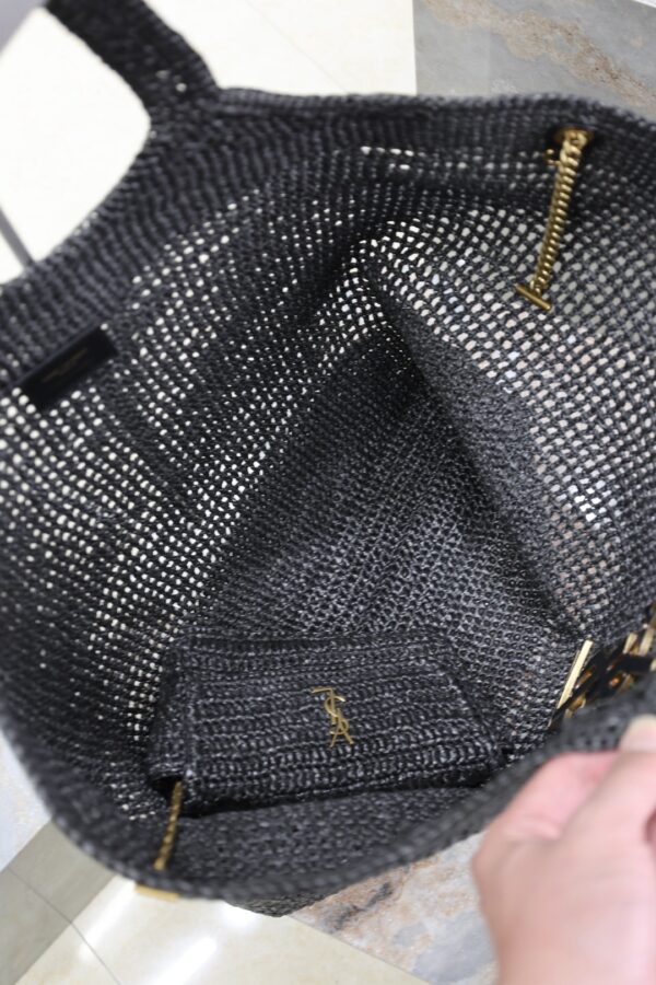 sy_no_C940E565DB07E2C68F621837FA5A1E67_4 Saint Laurent Icare Large Woven Raffia Tote – Black