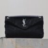 sy_no_C9D95C6A5CD4F741A7D8AC1C333305BA_0 YSL Loulou 29cm Shoulder Bag – Black Suede