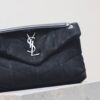 sy_no_C9D95C6A5CD4F741A7D8AC1C333305BA_2 YSL Loulou 29cm Shoulder Bag – Black Suede
