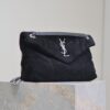 sy_no_C9D95C6A5CD4F741A7D8AC1C333305BA_3 YSL Loulou 29cm Shoulder Bag – Black Suede