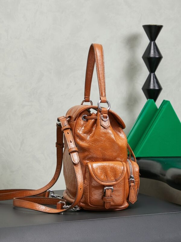sy_no_CA05EF996645053D6EE89BAA905D989F_2 Miu Miu Medium Calfskin Backpack/Crossbody/Handbag with Crackled Finish