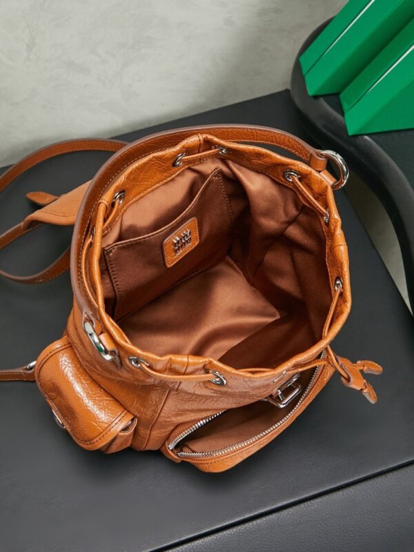sy_no_CA05EF996645053D6EE89BAA905D989F_4 Miu Miu Medium Calfskin Backpack/Crossbody/Handbag with Crackled Finish