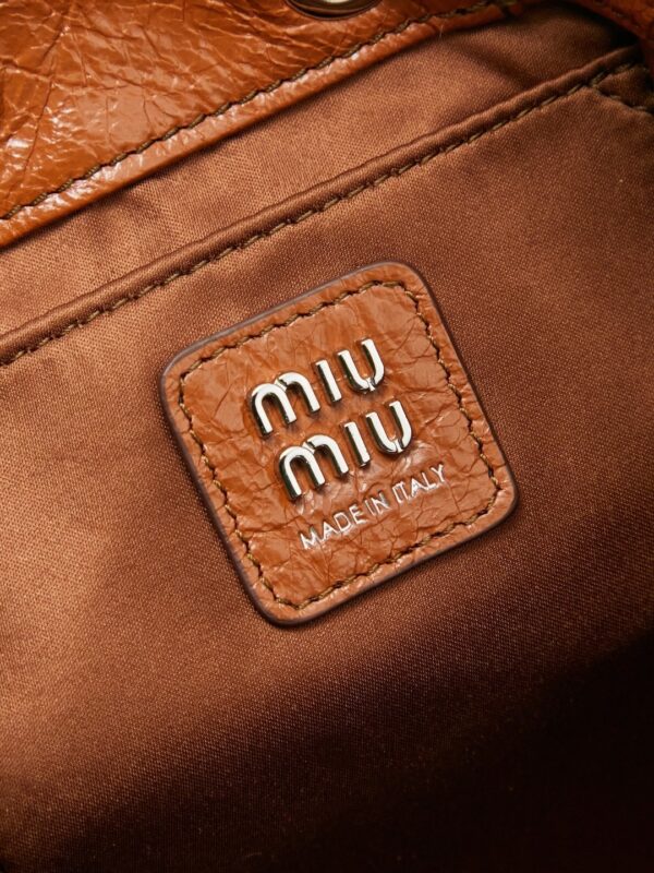 sy_no_CA05EF996645053D6EE89BAA905D989F_5 Miu Miu Medium Calfskin Backpack/Crossbody/Handbag with Crackled Finish