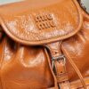 sy_no_CA05EF996645053D6EE89BAA905D989F_6 Miu Miu Medium Calfskin Backpack/Crossbody/Handbag with Crackled Finish