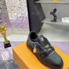 Louis Vuitton LV Trainer Maxi Black & Dark Grey Mixed-Material Sneakers