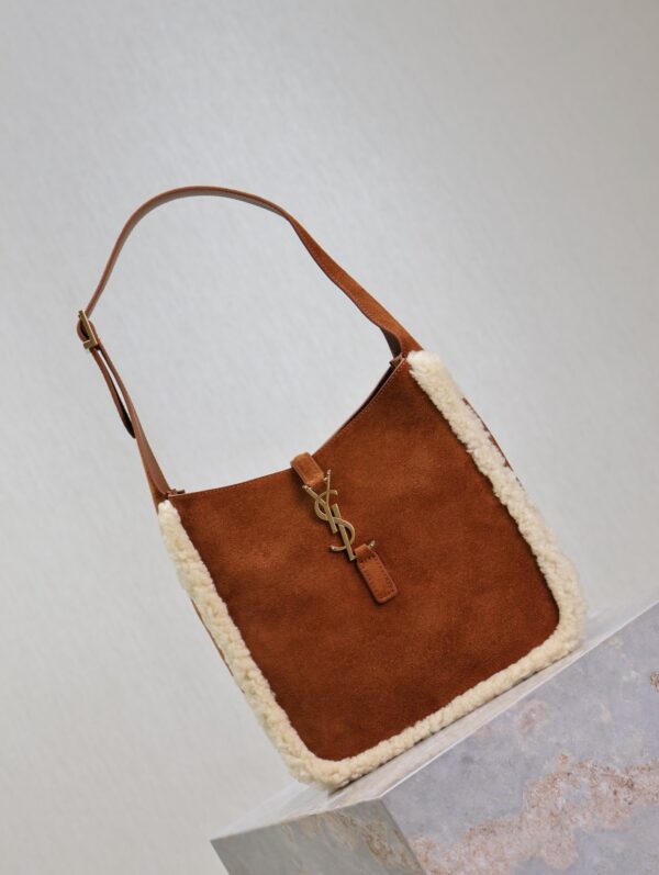 sy_no_CA7C9B1FF7384142BFFD26D05239AC32_1 YSL Le 5 À 7 Shoulder Bag – Mustard Suede with Shearling