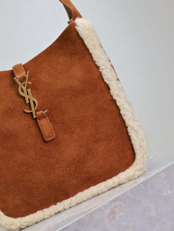 sy_no_CA7C9B1FF7384142BFFD26D05239AC32_2 YSL Le 5 À 7 Shoulder Bag – Mustard Suede with Shearling