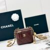 Chanel 21C Mini Vanity Bag – Lambskin Leather with Adjustable Gold Ball Chain