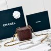 Chanel 21C Mini Vanity Bag – Lambskin Leather with Adjustable Gold Ball Chain