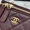 Chanel 21C Mini Vanity Bag – Lambskin Leather with Adjustable Gold Ball Chain