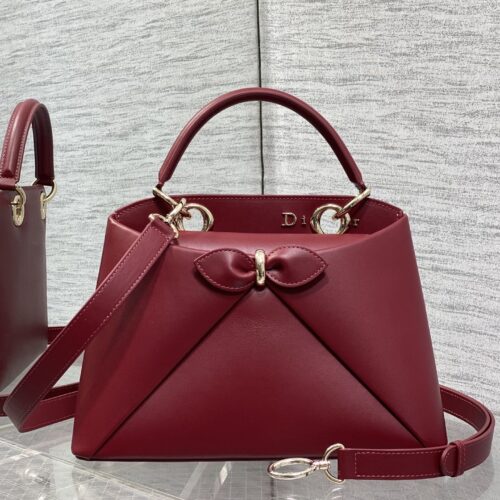 sy_no_CAD968C9BD7CABDB7B2F41A5643EC2AD_0 Dior French-style chic bow handbag – vintage shoulder and crossbody bag