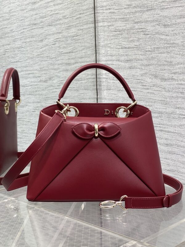 sy_no_CAD968C9BD7CABDB7B2F41A5643EC2AD_0 Dior French-style chic bow handbag – vintage shoulder and crossbody bag