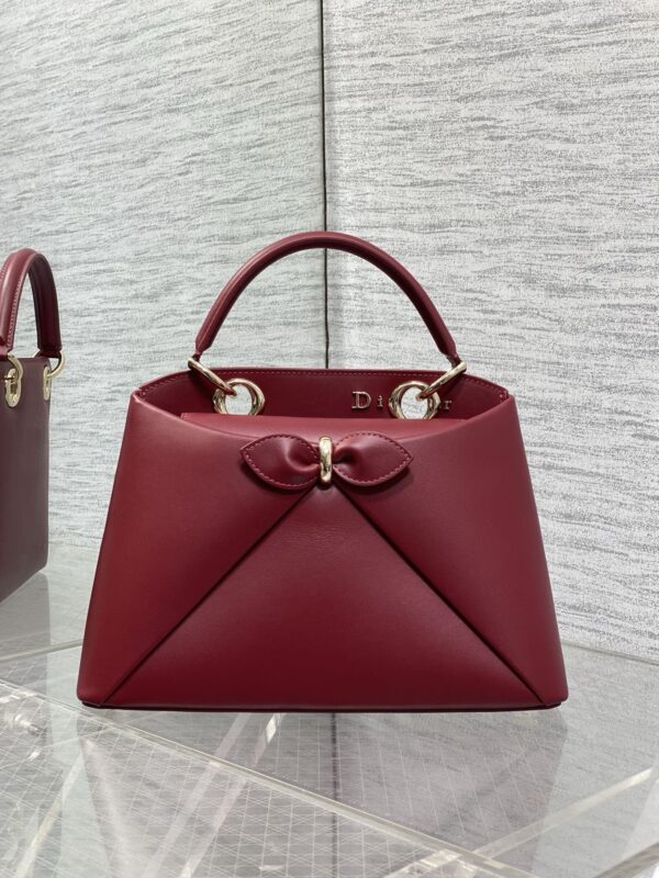 sy_no_CAD968C9BD7CABDB7B2F41A5643EC2AD_1 Dior French-style chic bow handbag – vintage shoulder and crossbody bag
