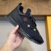 sy_no_CB49B368808A9B9629EF1EA616316D03_3 Louis Vuitton Black Knit Runner Sneaker with Multicolor Monogram Flowers