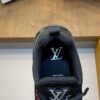 sy_no_CB49B368808A9B9629EF1EA616316D03_6 Louis Vuitton Black Knit Runner Sneaker with Multicolor Monogram Flowers
