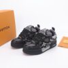 Louis Vuitton LV Skate Black Rhinestone & Frayed Denim Special Edition Sneakers