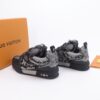 Louis Vuitton LV Skate Black Rhinestone & Frayed Denim Special Edition Sneakers