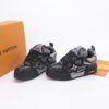 Louis Vuitton LV Skate Black Rhinestone & Frayed Denim Special Edition Sneakers