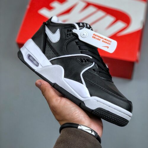 Nike Flight Legacy "Black White" Retro Basketball Sneakers