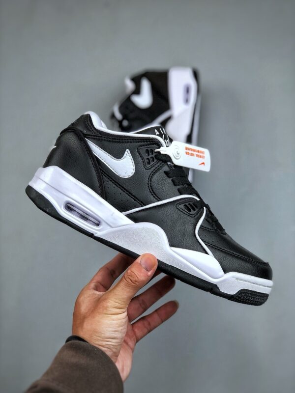 sy_no_CCA78BA61CC208D0E308CC9053CBBFF2_8 Nike Flight Legacy "Black White" Retro Basketball Sneakers