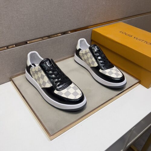 Louis Vuitton LV Court / Riviera Black & White Damier Low-Top Sneakers