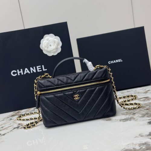 Chanel Vanity Case with Handle – Grained Calfskin Leather