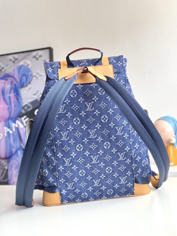 sy_no_CEFBE11D093C475D1DAB74F75B75CF24_2 Louis Vuitton Christopher MM Backpack – Monogram Flower Denim