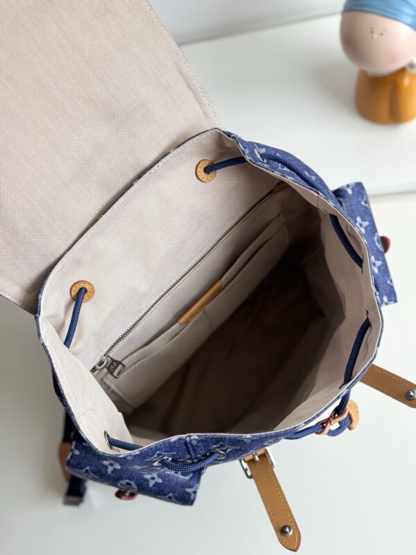 sy_no_CEFBE11D093C475D1DAB74F75B75CF24_7 Louis Vuitton Christopher MM Backpack – Monogram Flower Denim