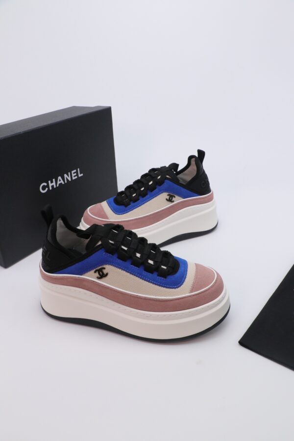 sy_no_CF36571615D991E158C9D10048523FF9_4 Dusty Pink & Royal Blue Platform Chunky Sneakers