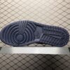 Obsidian Blue & White High-Top Retro Basketball Sneakers