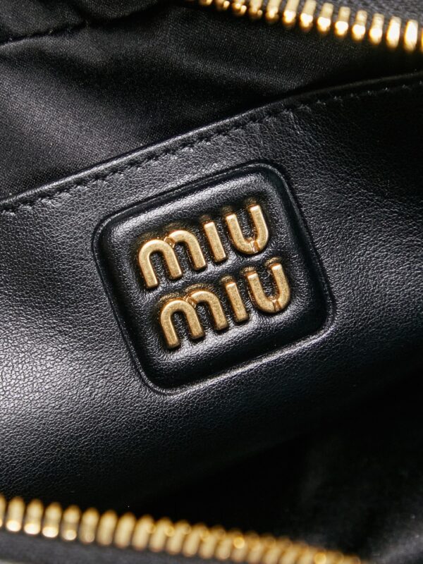 sy_no_D03C03934D934462141AD8A24D118F9C_5 Miu Miu "Too Pretty" Bowling Bag – Small Leather Handbag / Crossbody Bag