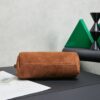 sy_no_D078A6160FCF43D26ADDC0824600867C_2 Caramel Brown Suede Cylindrical Underarm Shoulder Bag