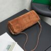 sy_no_D078A6160FCF43D26ADDC0824600867C_4 Caramel Brown Suede Cylindrical Underarm Shoulder Bag