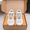 Louis Vuitton Men's Trainer Sneakers – Breathable Mesh Casual Sports Shoes with Chunky Soles