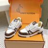 sy_no_D0B3CCA4AC486665965394F3870CA751_1 Louis Vuitton LV Trainer Brown & White Damier Ebene Sneakers