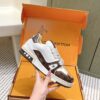 sy_no_D0B3CCA4AC486665965394F3870CA751_4 Louis Vuitton LV Trainer Brown & White Damier Ebene Sneakers