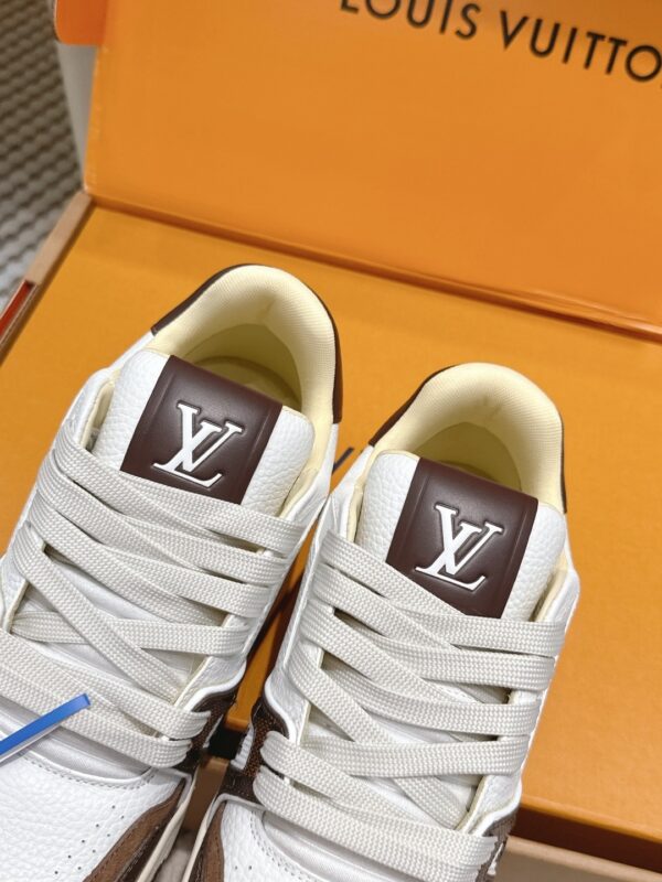 sy_no_D0B3CCA4AC486665965394F3870CA751_5 Louis Vuitton LV Trainer Brown & White Damier Ebene Sneakers