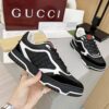 Black & White Monogram Retro Sneakers