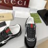 Black & White Monogram Retro Sneakers