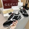 Black & White Monogram Retro Sneakers