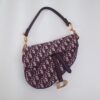 Saddle Bag – Burgundy Oblique Canvas