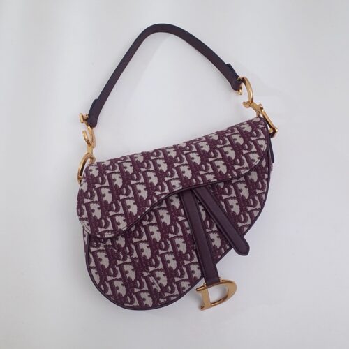 sy_no_D18C4ACAD78EFE01B2C85138970B1945_0 Saddle Bag – Burgundy Oblique Canvas