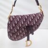 Saddle Bag – Burgundy Oblique Canvas