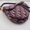 Saddle Bag – Burgundy Oblique Canvas