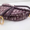 Saddle Bag – Burgundy Oblique Canvas