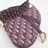 Saddle Bag – Burgundy Oblique Canvas