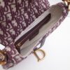 Saddle Bag – Burgundy Oblique Canvas