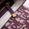 Saddle Bag – Burgundy Oblique Canvas
