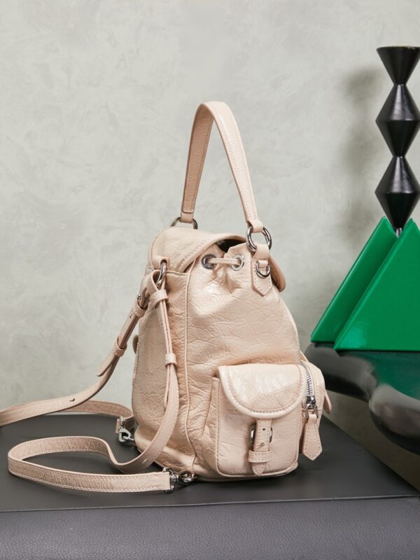 sy_no_D19B48BF0E4FDF3E83533336453B714D_2 Miu Miu Medium Calfskin Backpack/Crossbody/Handbag with Crackled Finish